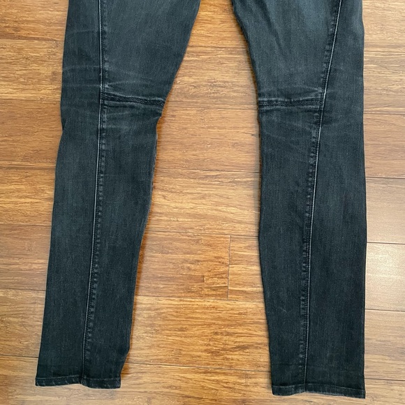 Vince Seamed Jean Legging in Asphalt Wash Sz 28 high waist black denim - Picture 4 of 9